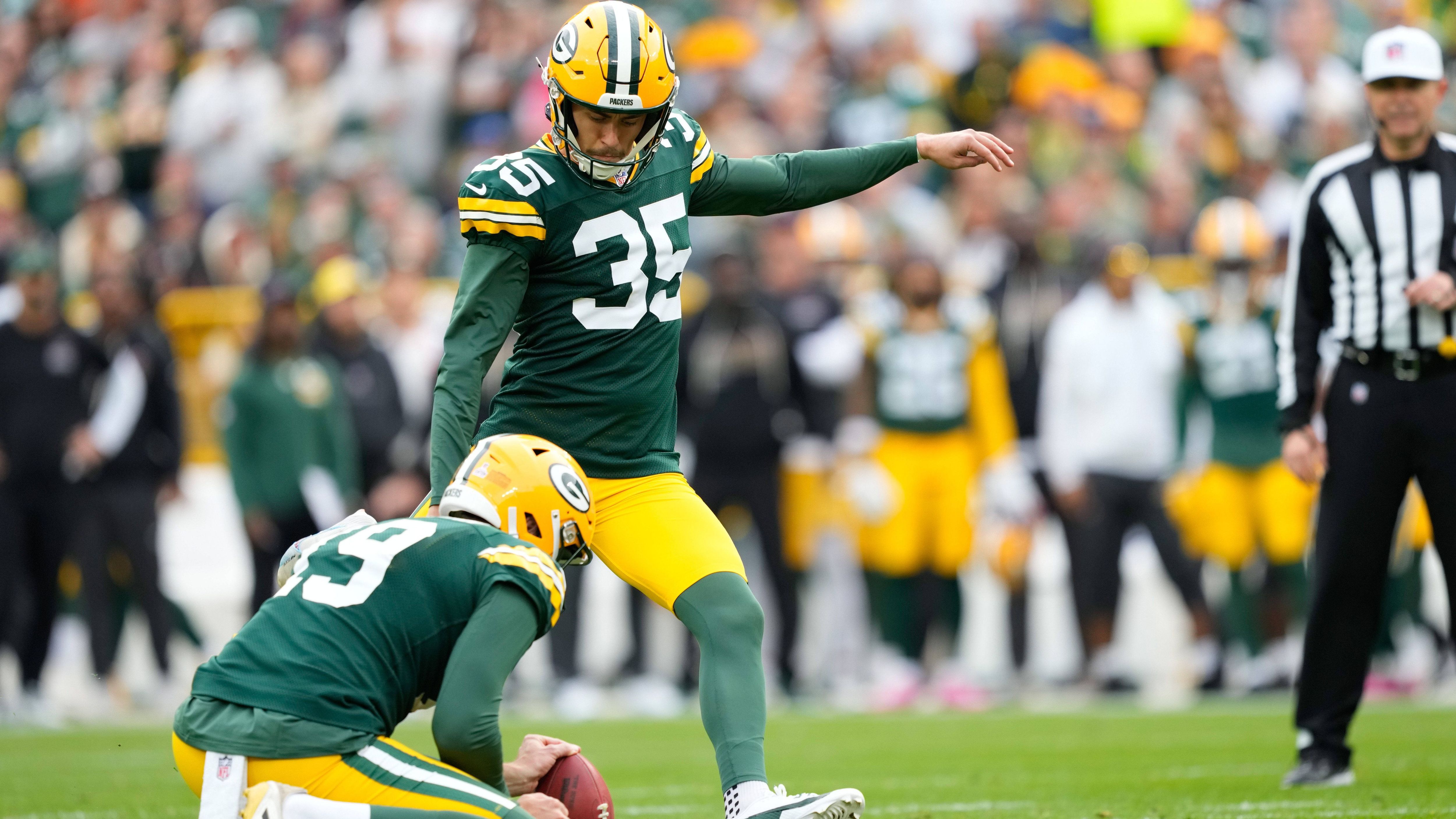 <strong>Lucas Havrisik - 61 Yards</strong>&nbsp;<br>Ebenfalls in dieser Saison: Lucas Havrisik traf beim 27:23-Erfolg der Green Bay Packers über die Arizona Cardinals aus 61 Yards.