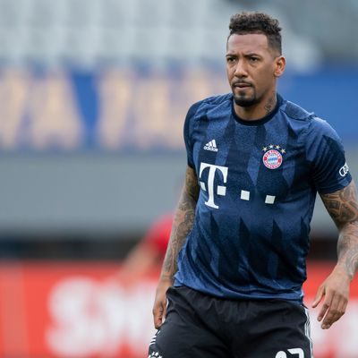 Jérôme Boateng im Jahr 2021 im Bayern-Trikot im Spiel gegen Freiburg