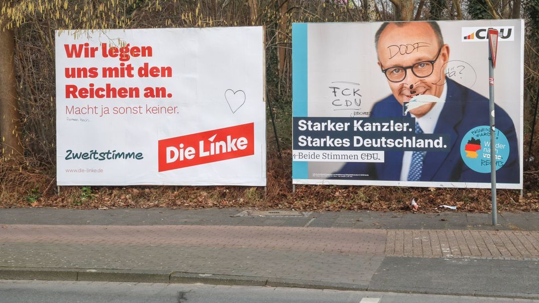 Kurz vor der Bundestagswahl legt die Linke nochmal zu.