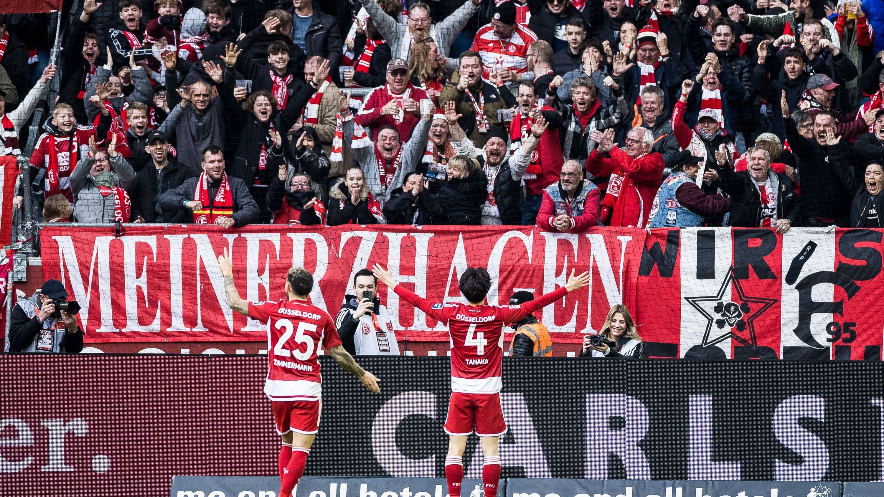 <strong>18. Platz: Fortuna Düsseldorf - 854 Spiele</strong><br>Siege: 264<br>Unentschieden: 232<br>Niederlagen: 358
