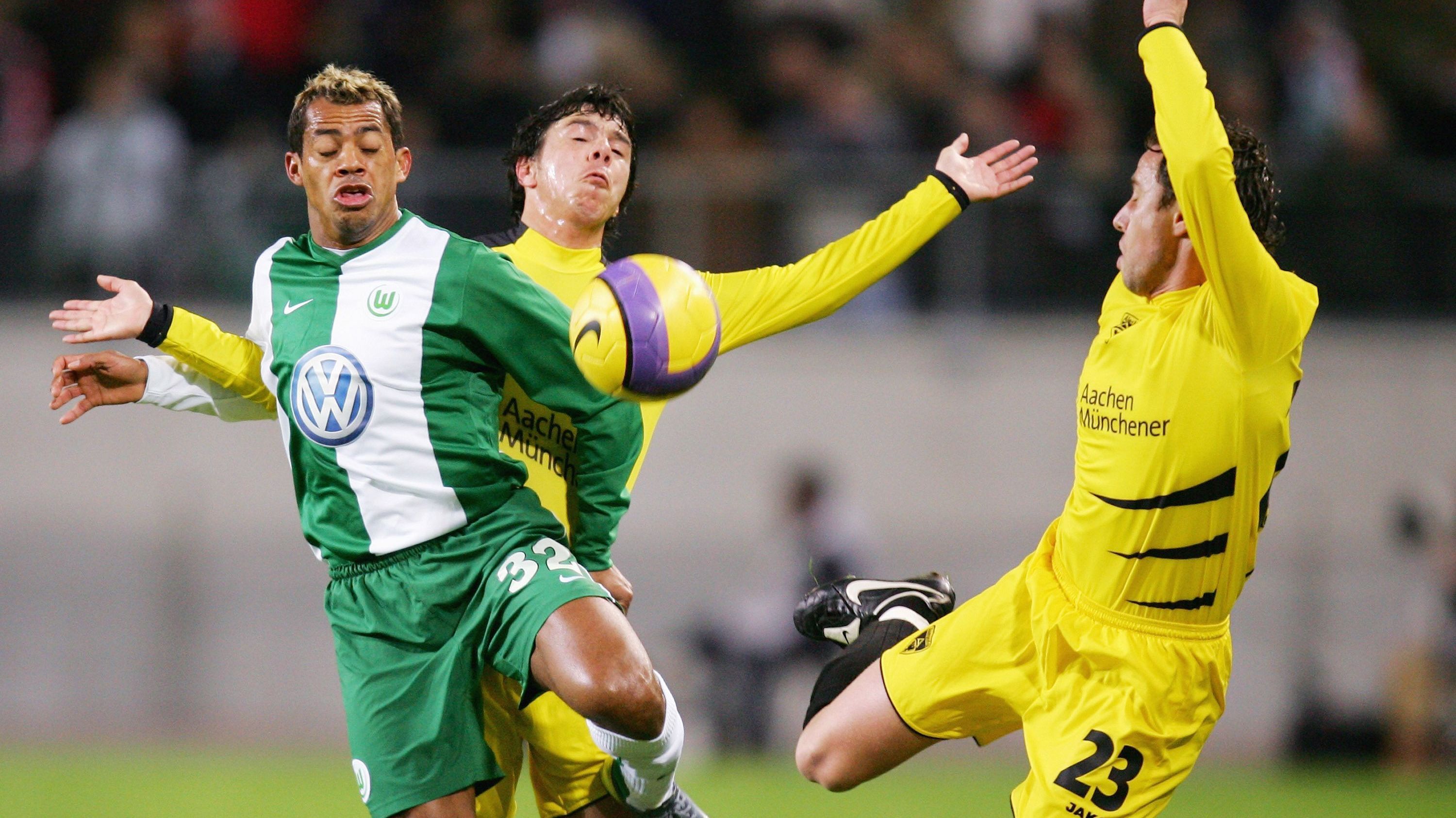 <strong>Saison 2006/07: Alemannia Aachen - Aus im Viertelfinale</strong><br>Nur eine Runde später allerdings kam für die Kaiserstädter das Aus. Ein schnödes 0:2 gegen Marcelinho und dessen VfL Wolfsburg beendete die Pokalträume der Aachener.