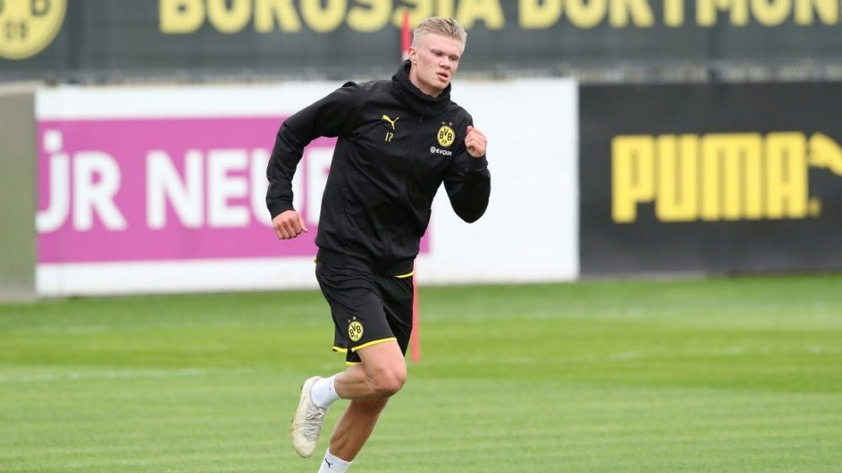 Erling Haaland hat noch etwas Trainingsrückstand