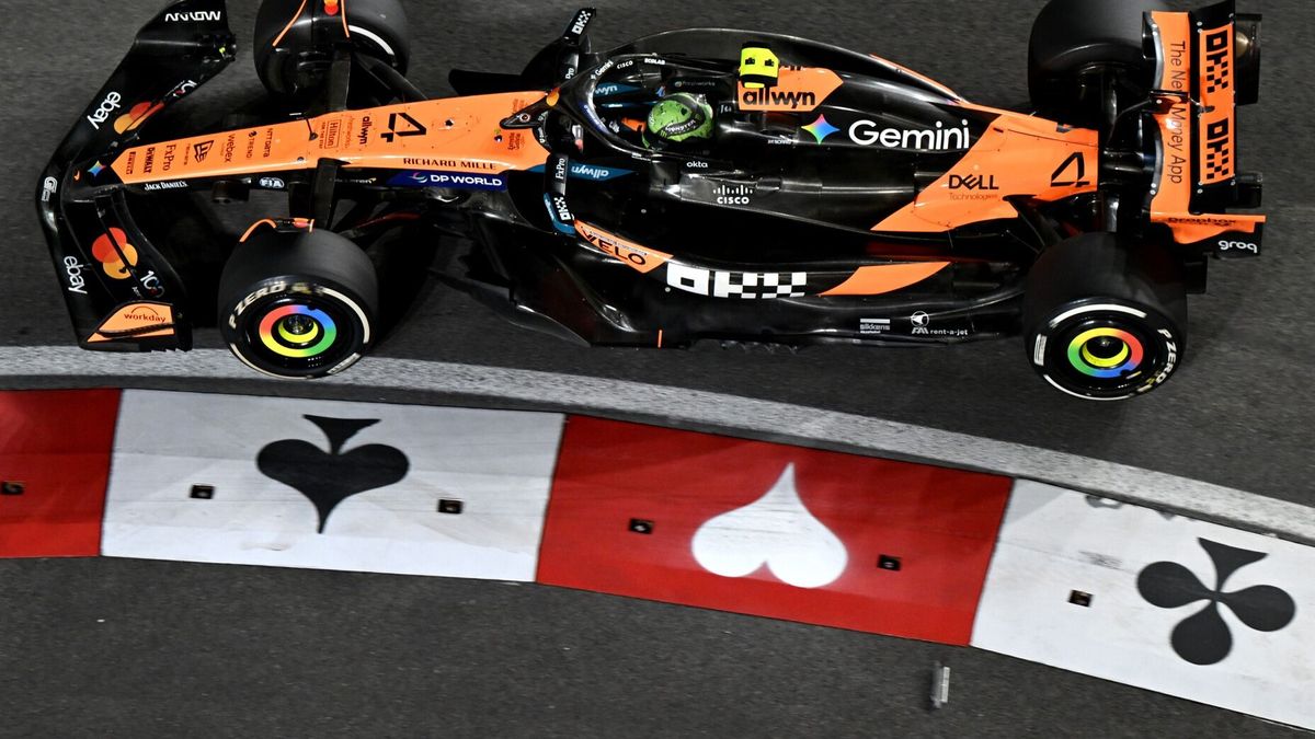 Lando Norris im McLaren MCL39 beim Formel-1-Rennen in Las Vegas 2025