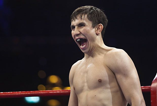 
                <strong>Das ist Gennady Golovkin</strong><br>
                Golovkin wird von der restlichen Mittelgewichts-Elite gerne gemieden. "Die ganze Zeit posaunen irgendwelche Boxer, dass sie gegen bestimmte Konkurrenten kämpfen wollen. Ich höre niemanden der schreit: 'Ich will Golovkin!'", sagt Abel Sanchez.
              