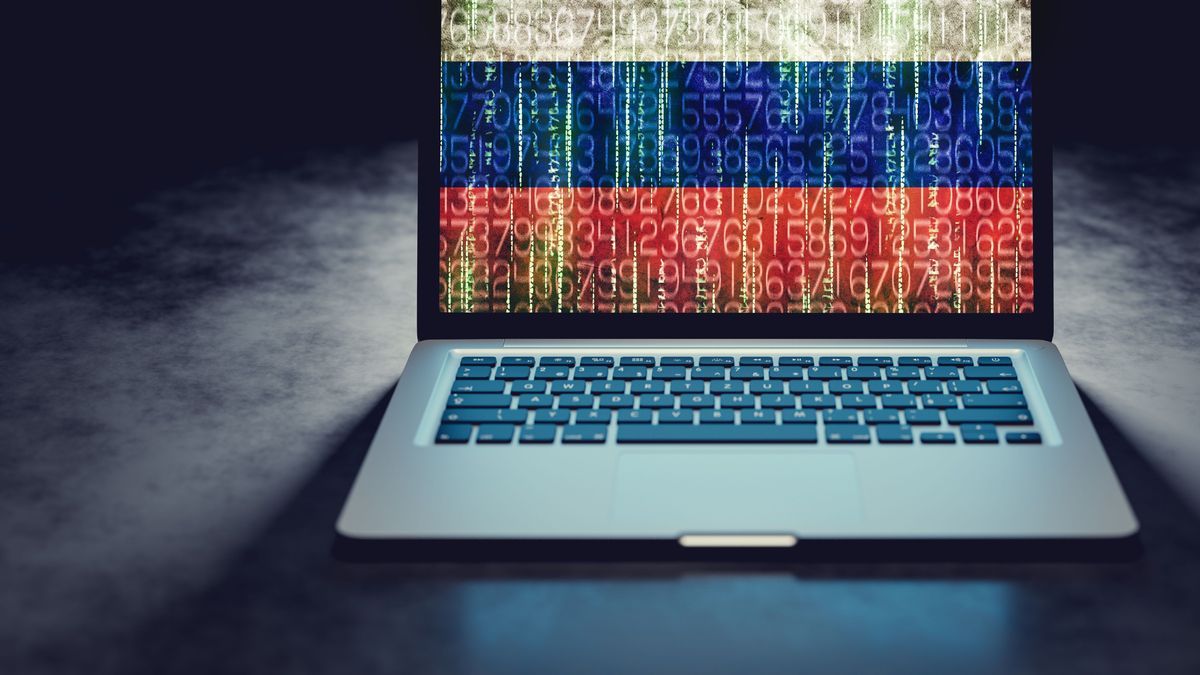 Russian propaganda or troll farm factory. Cyber warfare
