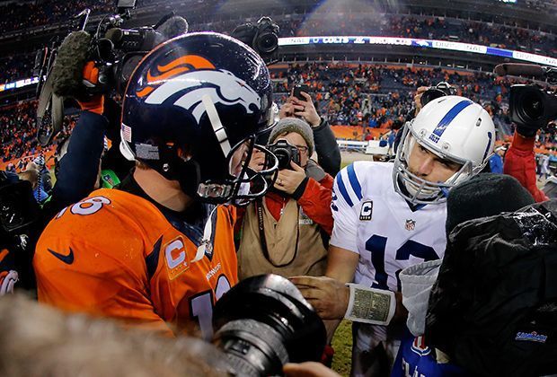 
                <strong>Indianapolis Colts vs. Denver Broncos</strong><br>
                Quarterback Andrew Luck feiert dabei seinen persönlichen Sieg über seinen Vorgänger und Über-Quarterback Peyton Manning.
              