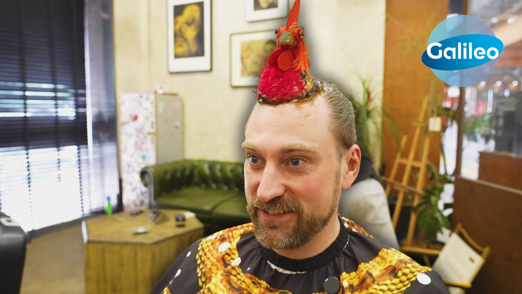 Nach diesem Friseur-Besuch hat unser Galileo-Reporter einen Vogel