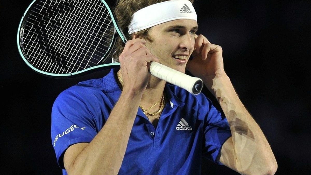Zverev hatte Probleme mit seinen Kontaktlinsen