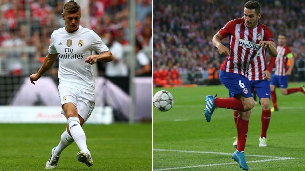 
                <strong>Mittelfeld: Toni Kroos vs. Koke - Real 4:7 Atletico</strong><br>
                Mittelfeld: Toni Kroos vs. Koke. Kroos ist der Taktgeber von Real Madrid. Koke ist jedoch nicht weniger wichtig für Atletico. Zudem ist der Spanier deutlich torgefährlicher. Kroos gelingen in 43 Pflichtspielen ein Tor und 13 Vorlagen. Koke in 50 Pflichtspielen fünf Tore und 15 Vorlagen. Der Punkt geht an Atletico. Real vs. Atletico 4:7 
              