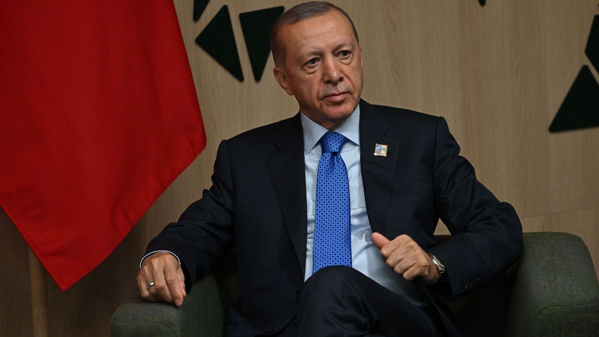 Der türkische Präsident Recep Tayyip Erdogan beim Nato-Gipfel in Litauen