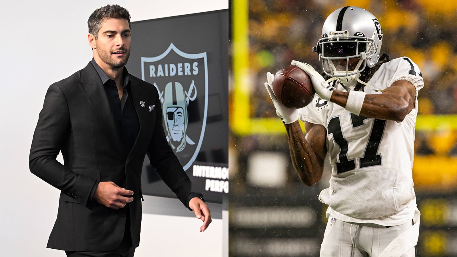 
                <strong>Las Vegas Raiders </strong><br>
                Eigentlich sollte Jimmy Garoppolo die Las Vegas Raiders in die nächste Saison führen. Nachdem der Ex-49ers-Quarterback allerdings erneut am Fuß operiert wurde, ist die Zukunft von "Jimmy G" noch unklar. Zuletzt gab es Berichte, nach denen die Raiders den 31-Jährigen aufgrund der Verletzung ohne Probleme entlassen könnten. Sollte Garoppolo aber für die Raiders spielen, darf er sich auf die Zusammenarbeit mit Davante Adams freuen. Der Receiver gehört zu den besten seiner Zunft. Das dürfte sich auch in der Offseason nicht geändert haben.
              