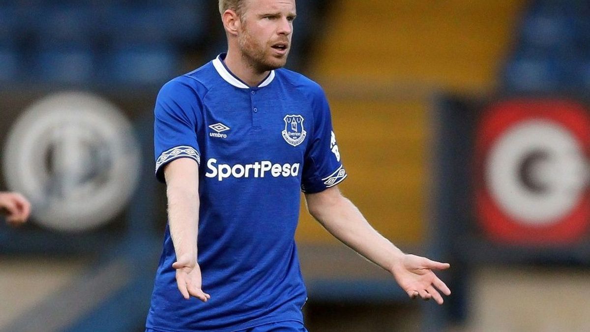 Klaassen noch im Trikot seines alten Vereins Everton