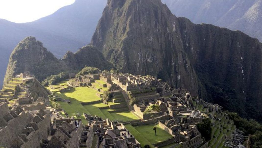 Die Ruinenstadt Machu Picchu in Petra.