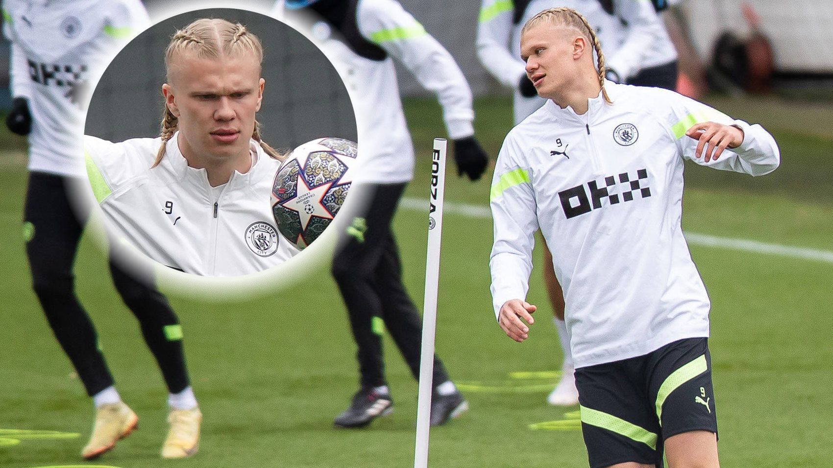 <strong>Erling Haaland mit Wikinger-Frisur</strong><br>
                Die Wikinger kamen bekanntermaßen ja auch aus Norwegen. Erling Haaland tauchte im Training von Manchester City vor dem Champions-League-Viertelfinale gegen den FC Bayern München (ab 21 Uhr bei ran.de im Liveticker) mit einer außergewöhnlichen Frisur auf. Der norwegische Super-Stürmer hatte seine langen, blonden Haare zu zwei Zöpfen geflochten. Mit seinem neuen Look könnte Haaland glatt in der Fernsehserie "Vikings" mitspielen, schließlich tragen darin viele Charaktere um Hauptperson Ragnar Lodbrok die Haare wie der Ex-BVB-Star.
