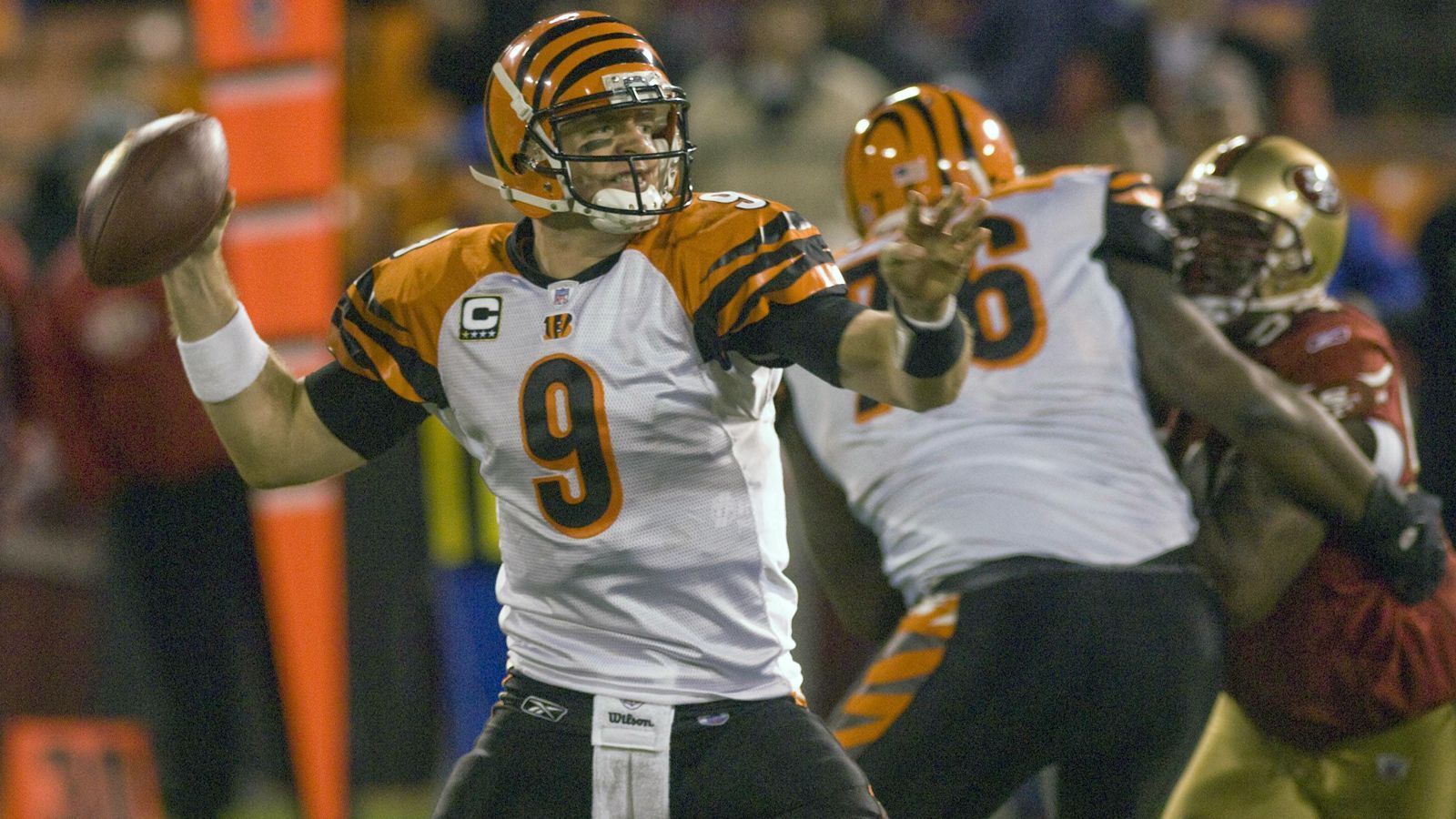 
                <strong>2007: Carson Palmer</strong><br>
                Pro Bowl 2007Carson PalmerCincinnati BengalsQuarterback 
              