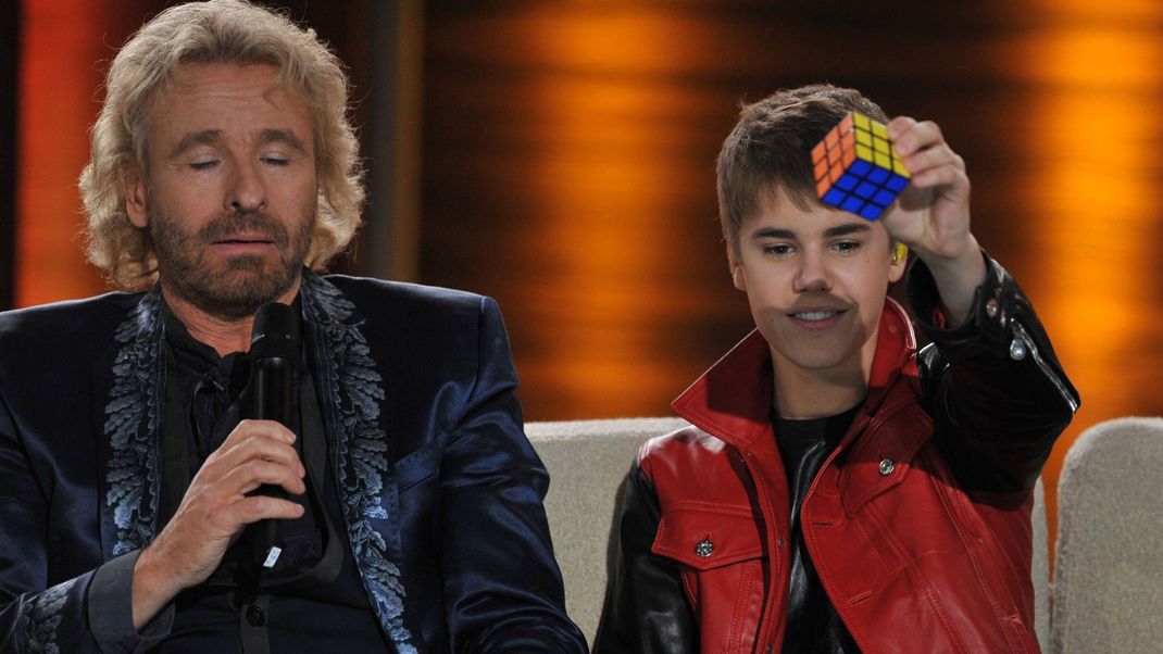 Justin Bieber stellt 2011 sein Talent bei "Wetten dass ...?" unter Beweis. 