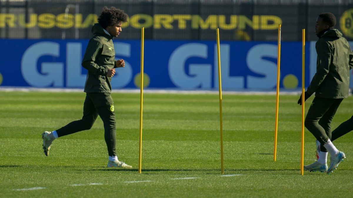 Adeyemi im Abschlusstraining