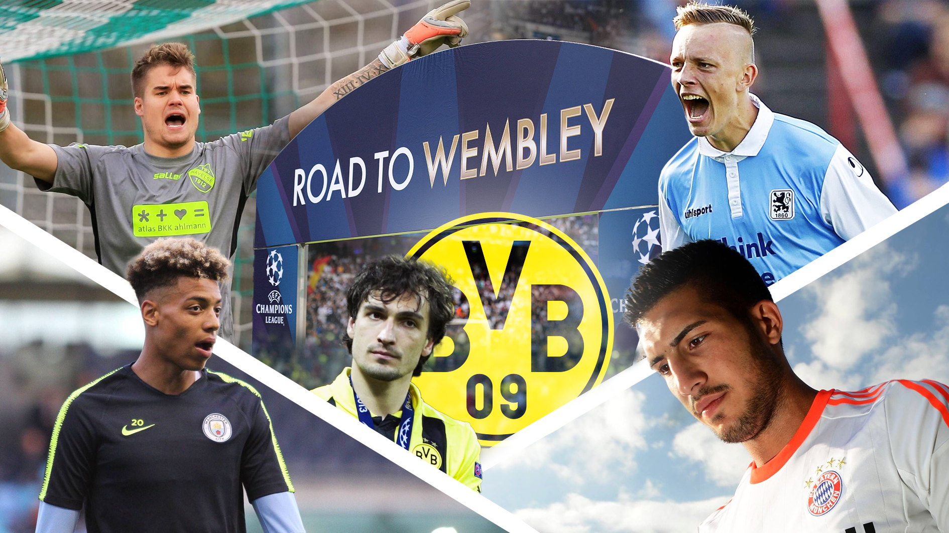 <strong>Hier spielten die aktuellen BVB-Stars beim letzten CL-Finale in Wembley</strong><br>Borussia Dortmund hat es geschafft. Nach 2013 steht der BVB wieder in einem Champions-League-Finale - und wieder findet dieses in Wembley statt. <a href="https://www.ran.de/sports/fussball/champions-league/galerien/borussia-dortmund-so-spielte-der-bvb-im-cl-finale2013-gegen-den-fc-bayern-muenchen-381590">Der Kader ist logischerweise ein ganz anderer</a>. <strong><em>ran</em></strong> zeigt, wo die heutigen BVB-Profis zum damaligen Zeitpunkt aktiv waren. (Quelle: transfermarkt.de)