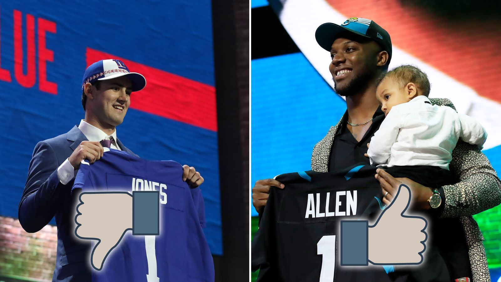 
                <strong>Die Gewinner und Verlierer nach Runde eins</strong><br>
                Die erste Runde des NFL-Drafts ist durch. Und wie immer gibt es auch schon nach den ersten 32 Picks Teams und auch einzelne Spieler, die besonders profitiert haben. Für einige Franchises und einzelne Profis ging der Auftakt der Talenteauswahl aber auch ordentlich nach hinten los. ran.de zeigt die Gewinner und Verlierer des ersten Draft-Tages.
              