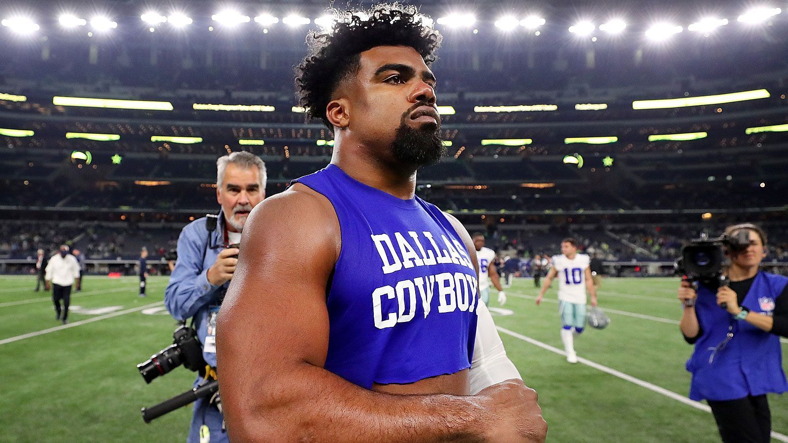 
                <strong>Platz 3: Ezekiel Elliott (Dallas Cowboys)</strong><br>
                Madden-Wert: 923. NFL-Saison
              