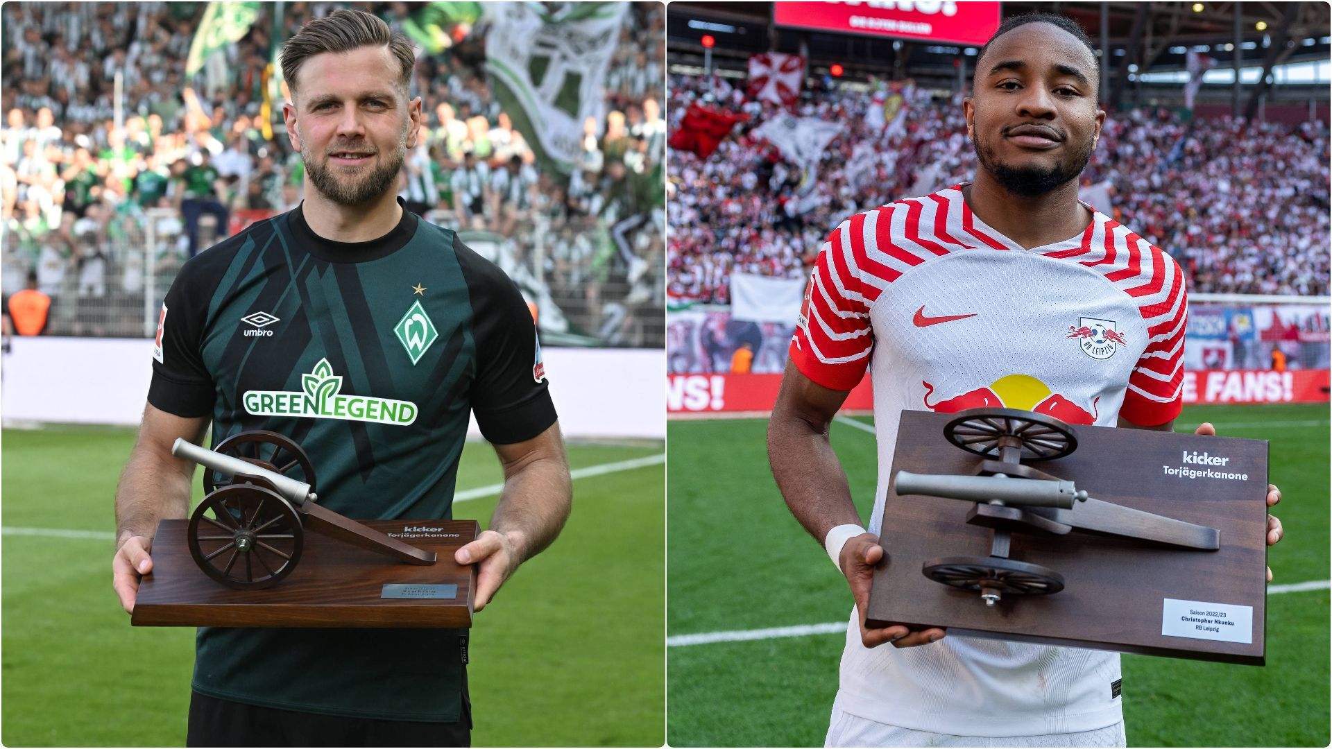 <strong>Saison 2022/23: Niclas Füllkrug &amp; Christopher Nkunku</strong><br>Klubs: Werder Bremen &amp; RB Leipzig<br>Tore: 16