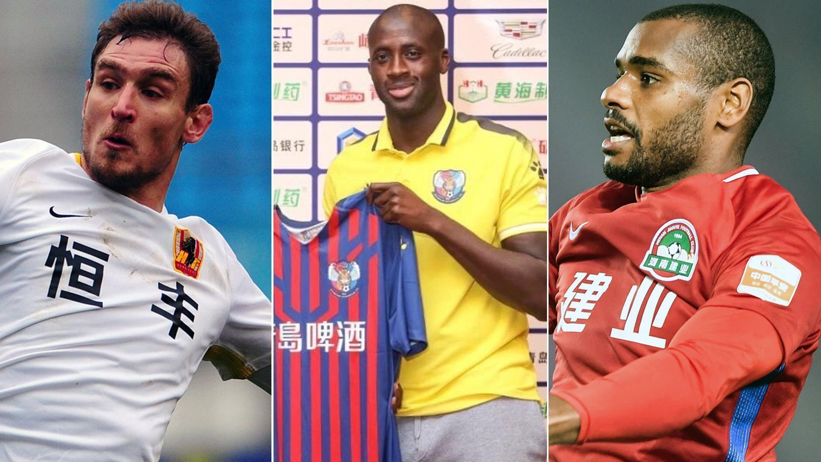 
                <strong>Yaya Toure und Co.: Die großen Namen in Chinas zweiter Liga</strong><br>
                Mit 36 Jahren hat der frühere ManCity-Star Yaya Toure (Mi.) noch nicht genug. Der Ivorer heuert in der zweiten chinesischen Liga bei Qingdao Huanghai an - und ist in der League One nicht der einzige große Name mit noch größerer Vergangenheit. ran.de zeigt weitere bekannte Gesichter des europäischen Fußballs, die nun in der chinesischen Zweitklassigkeit kicken. (Stand: 3. Juli 2019)
              