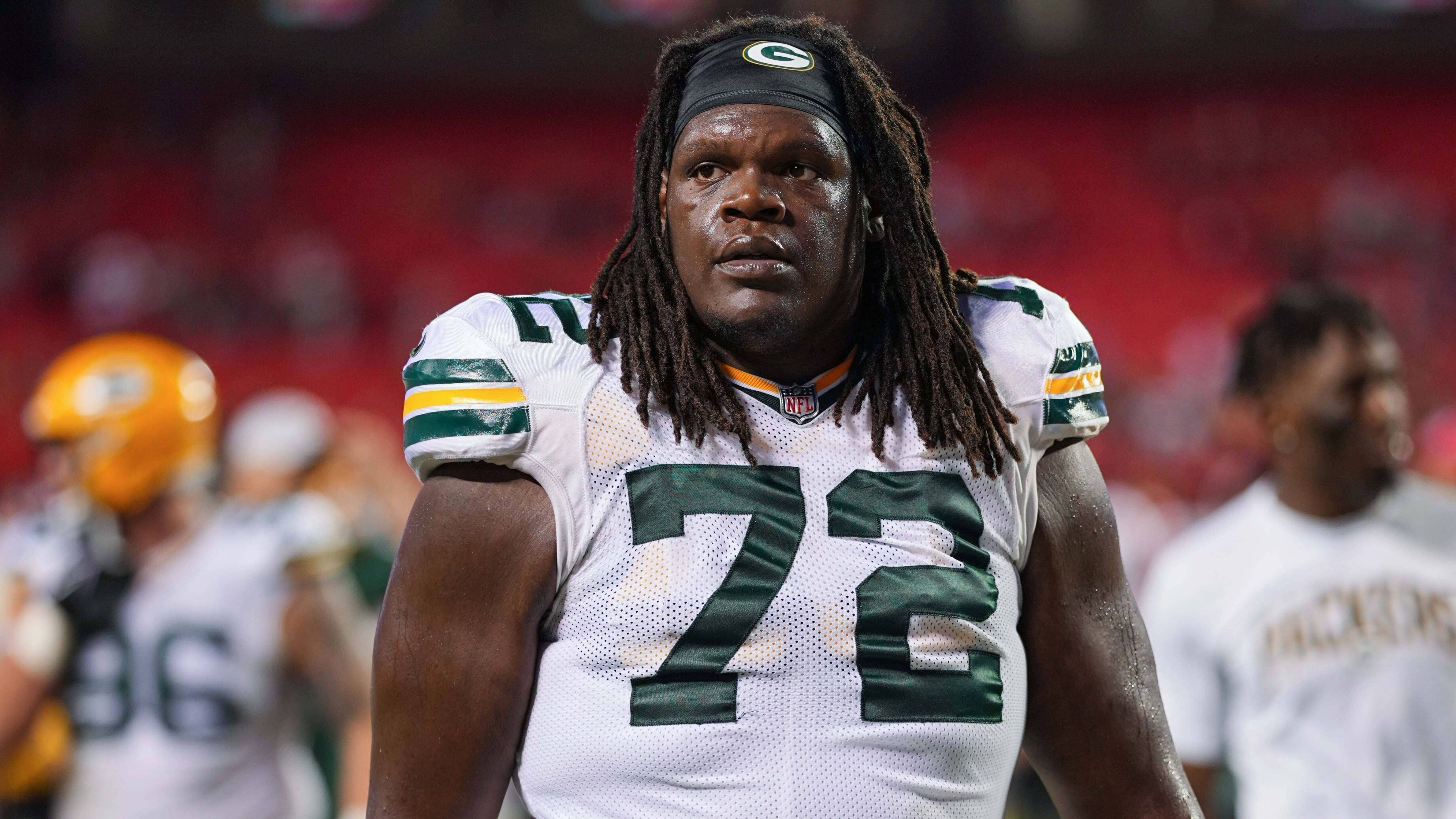 <strong>Green Bay Rackers:</strong>&nbsp;<br>Caleb Jones&nbsp;(Offensive Tackle) - <strong>168 Kg</strong>