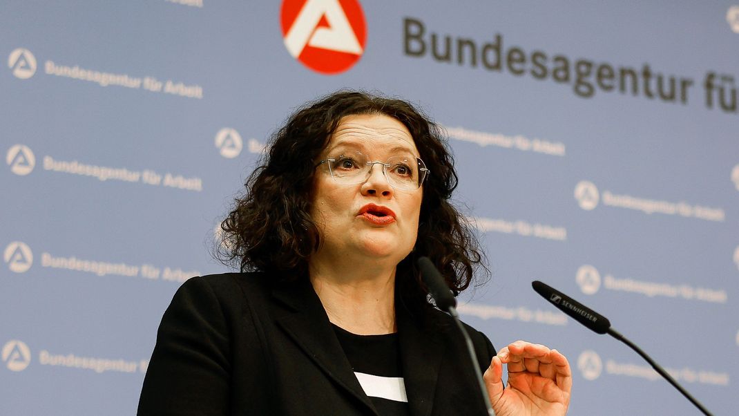 Die Vorstandsvorsitzende der Bundesagentur für Arbeit, Andrea Nahles, kritisiert die Ampel-Pläne.