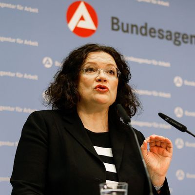 Andrea Nahles, Vorstandsvorsitzende der Bundesagentur für Arbeit (BA)