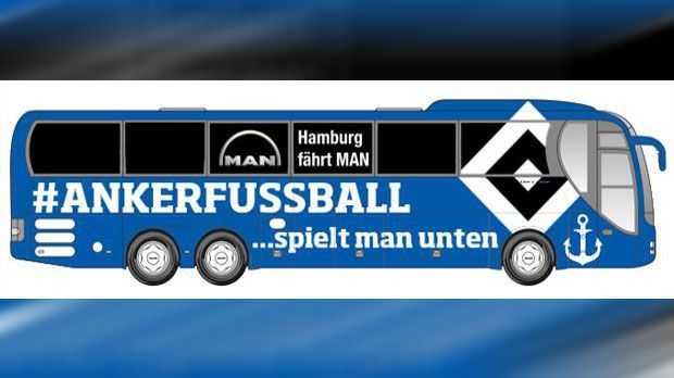 
                <strong>HSV-Mannschaftsbus: Fan-Kreationen</strong><br>
                Der Hamburger SV will zusammen mit Partner MAN mit der Möglichkeit zur Mitgestaltung des neuen Mannschaftsbuses eine Brücke zu den Fans bauen. Neben einigen ernst gemeinten Vorschlägen kamen aber auch viele lustige Kreationen dabei raus. Immer wieder thematisiert wird das Relegationsglück der Hanseaten.
              