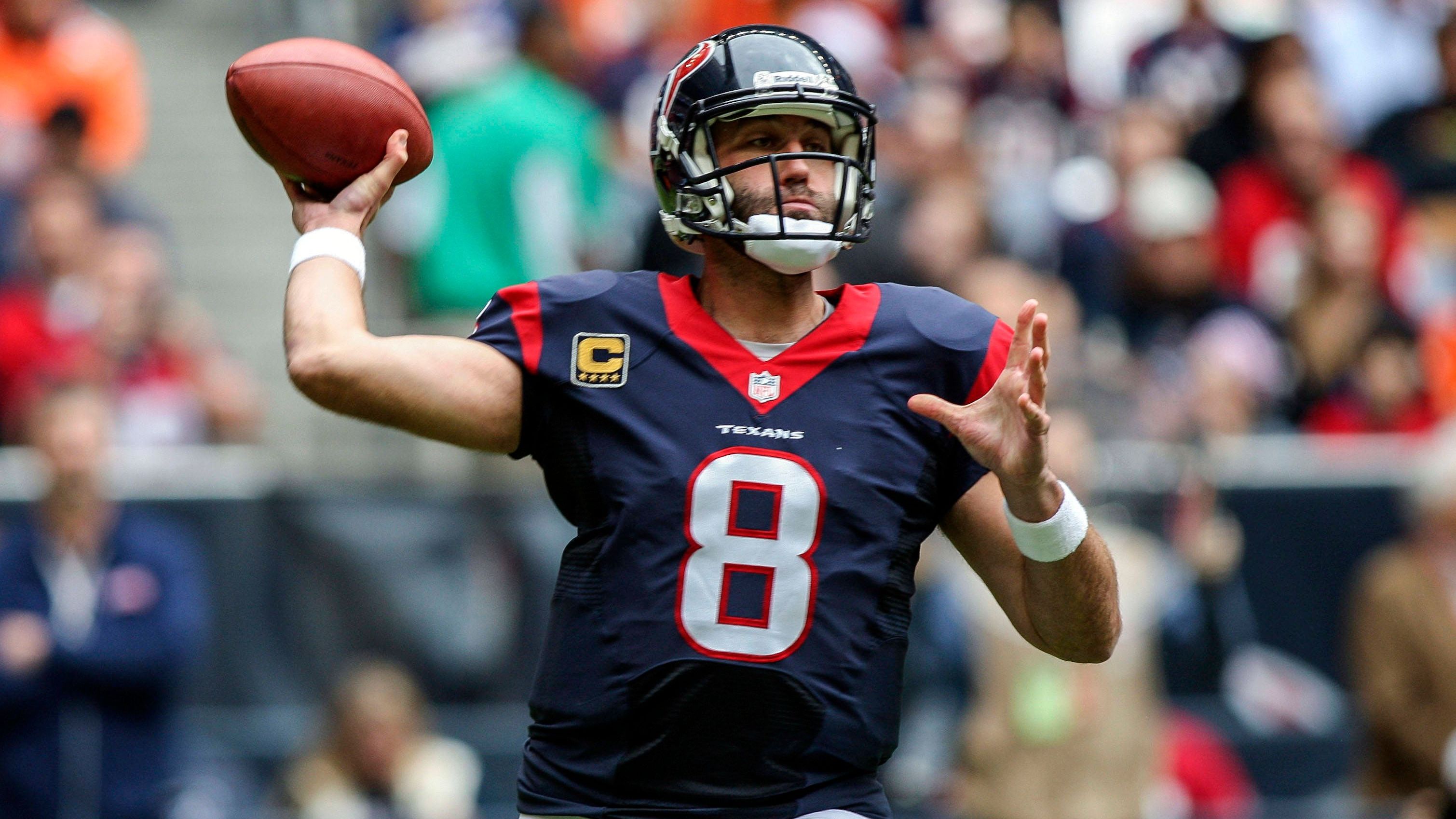 <strong>Houston Texans - Matt Schaub</strong><br>Passing-Yards: 23.221<br>Passing-Touchdowns: 124<br>Jahre im Team: 7<br>Absolvierte Spiele: 90