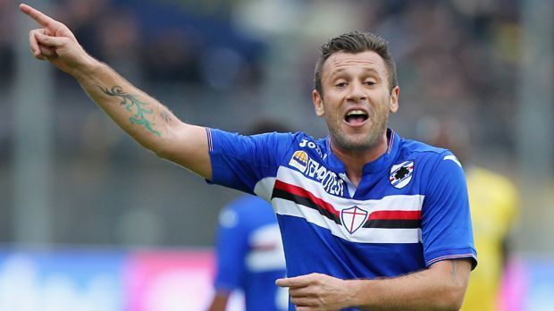 
                <strong>Antonio Cassano</strong><br>
                33 Jahre aber noch immer topfit: Antonio Cassano (Samptoria Genua) kommt in dieser Saison auf zwölf Assists.
              