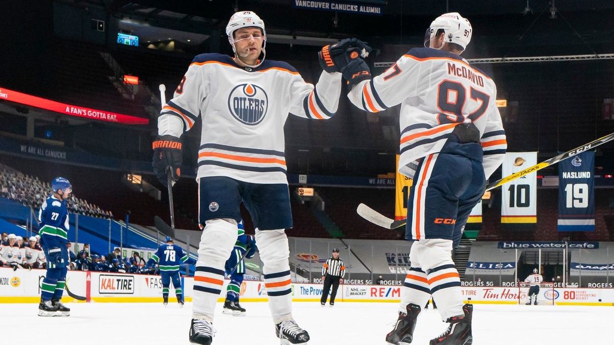 Grund zum Jubeln für Connor McDavid (r.) und Leon Draisaitl