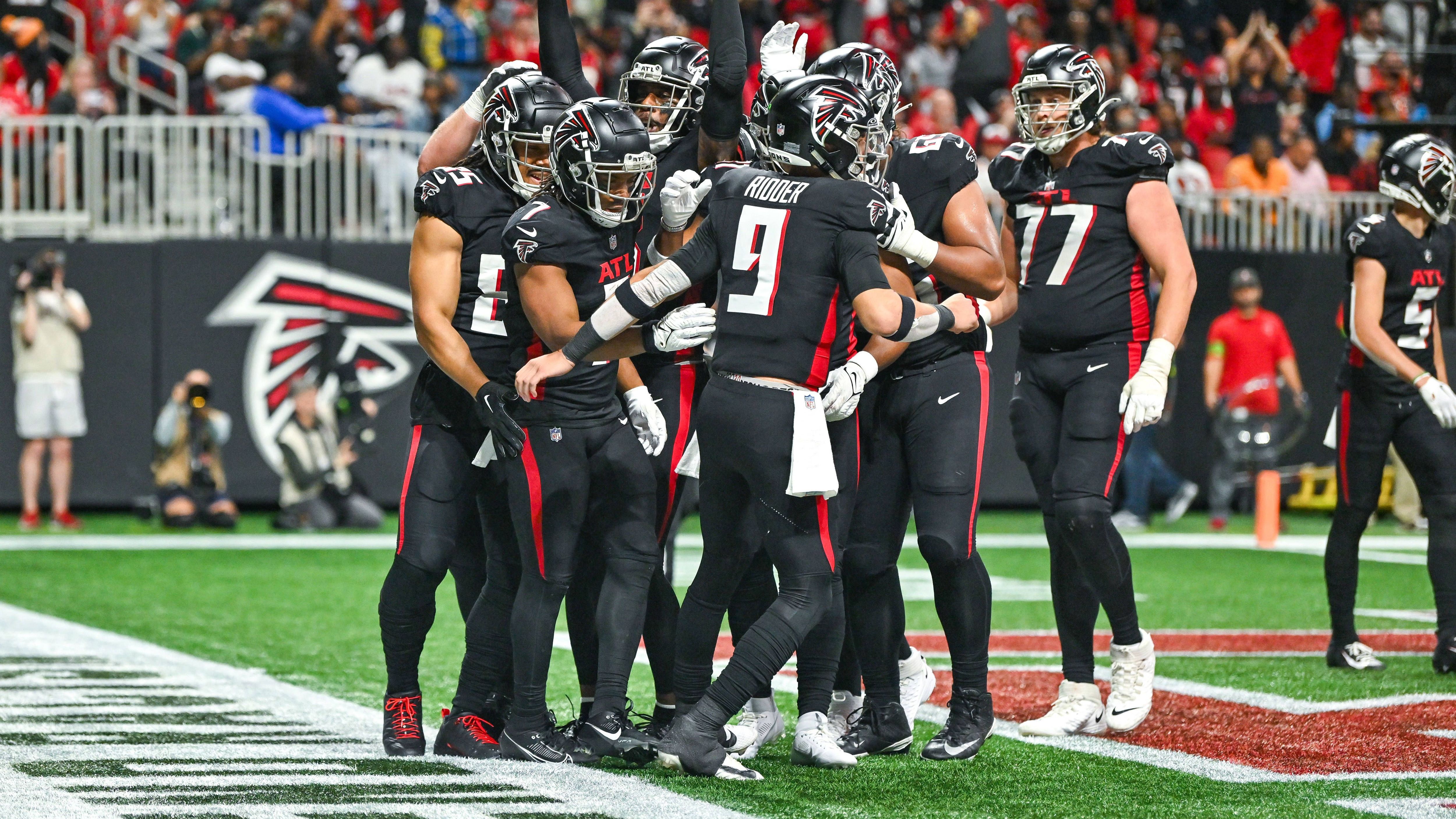 <strong>Platz 25 (geteilt): Atlanta Falcons</strong><br>Touchdownrate: 30 Prozent<br>Touchdowns insgesamt: 32