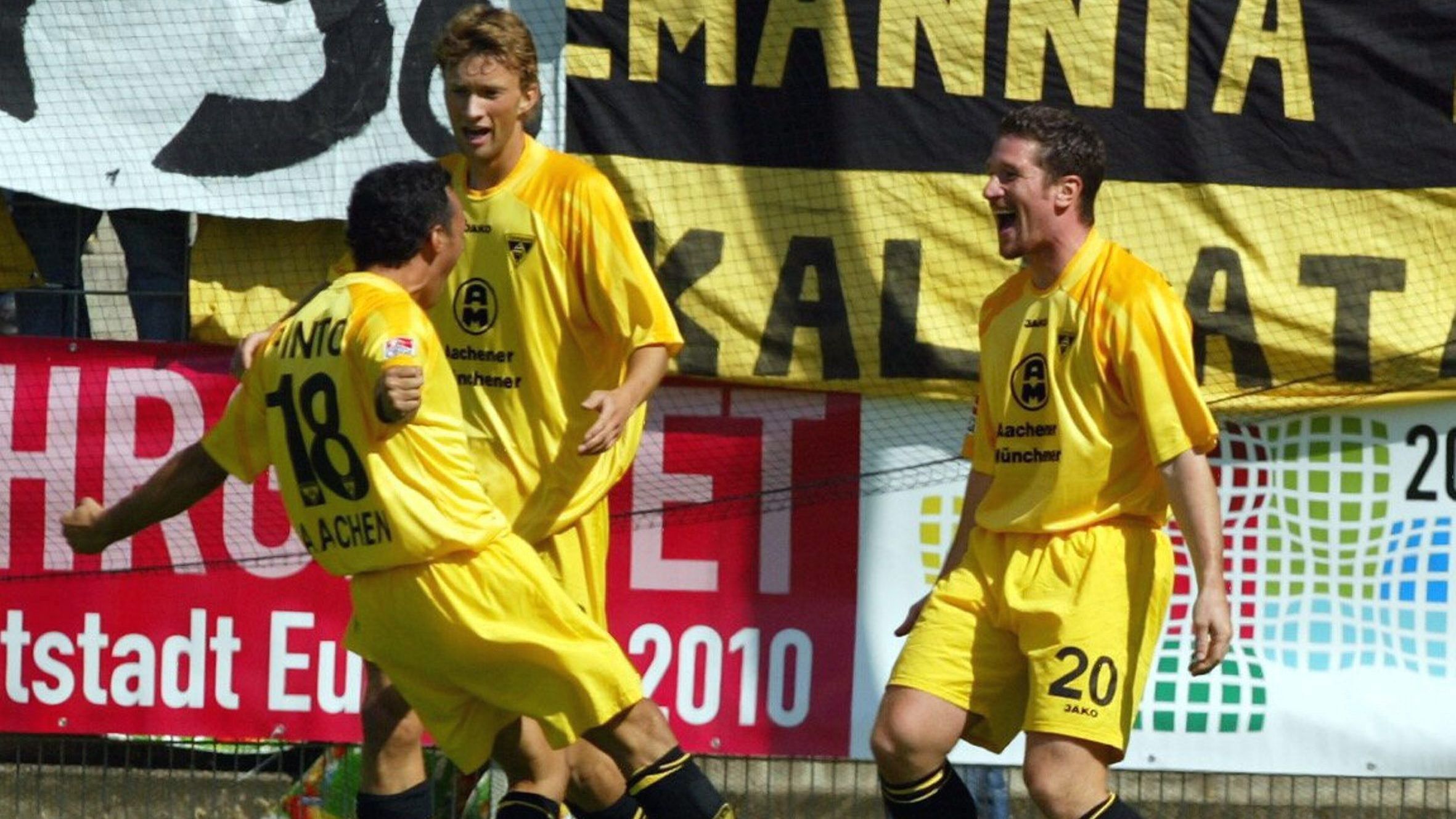 <strong>2004: Alemannia Aachen (2. Liga)</strong><br> Die Alemannia hatte im Verlauf des Wettbewerbs spektakulär den FC Bayern und Borussia Mönchengladbach hinausgeworfen. Im Finale war dann aber gegen Werder Bremen Endstation. Der Deutsche Meister holte sich mit dem 3:2 gegen Aachen sogar erstmals das Double.