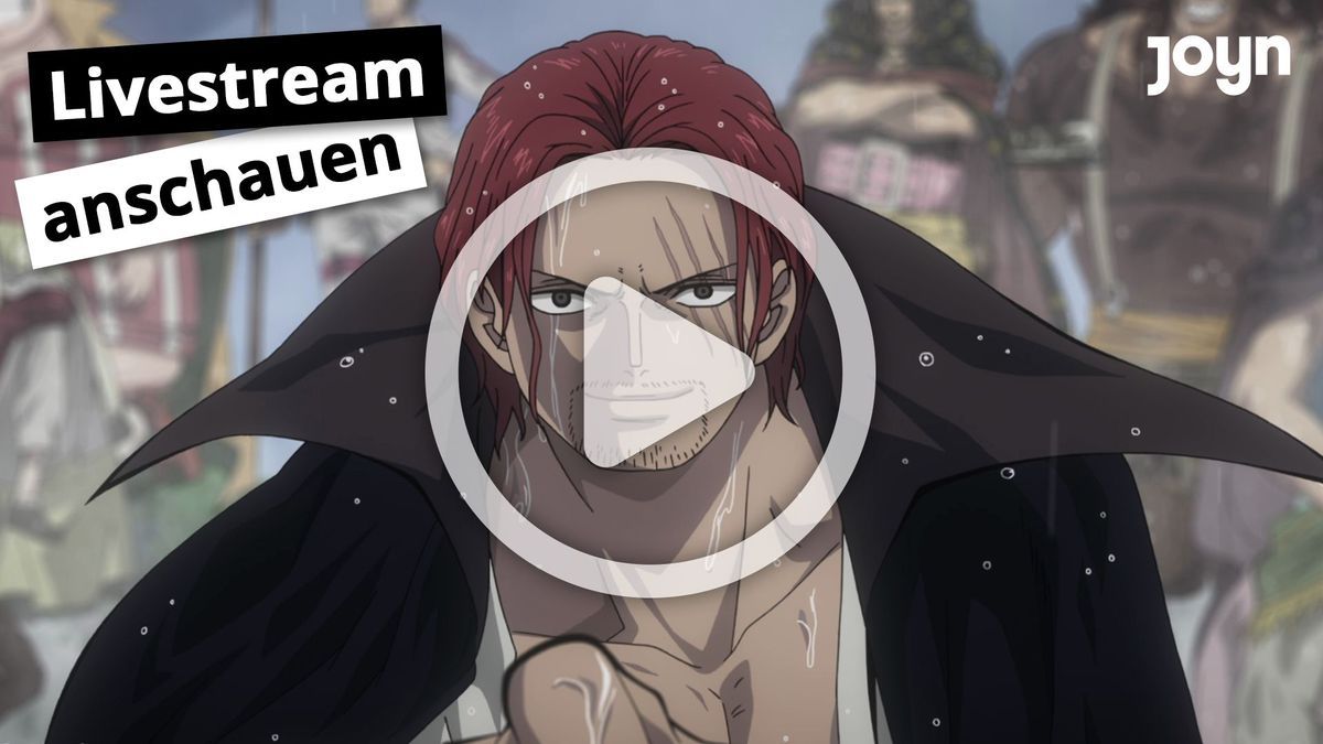 Joyn-Teaser mit dem roten Shanks aus "One Piece"