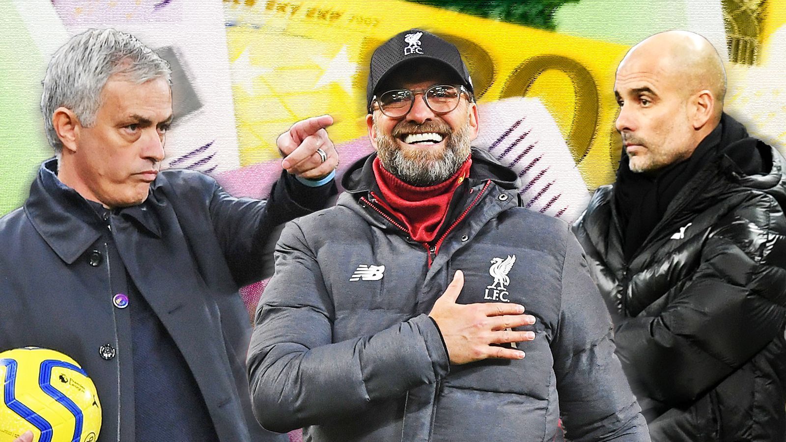 
                <strong>Klopp jetzt auf Platz 2: Die Top 10 der bestbezahlten Trainer</strong><br>
                Jürgen Klopp (Mitte) hat laut "Sport Bild" und "France Football" die höchsten Werbeeinnahmen aller Fußball-Trainer. Der Chefcoach vom FC Liverpool liegt dennoch nur auf Platz drei der Bestverdiener unter den Trainern. In der vom französischen Fußball-Magazin veröffentlichten Liste taucht auch ein vereinsloser Coach auf. ran.de zeigt die komplette Top 10.
              