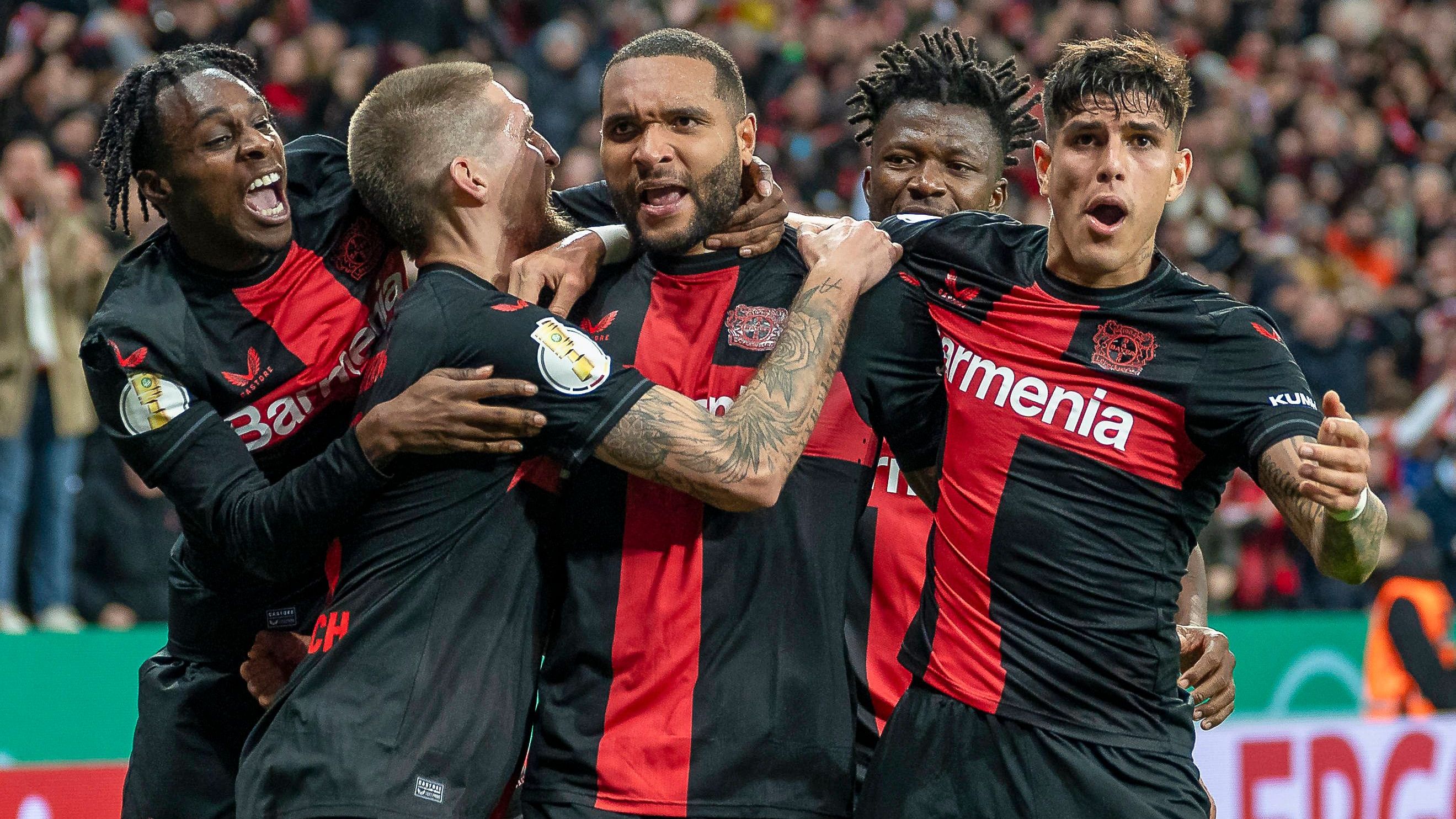 <strong>Bayer 04 Leverkusen - VfB Stuttgart (3:2)</strong><br>- Torschütze:&nbsp; Jonathan Tah (90.)<br>- Wettbewerb: DFB-Pokal, Viertelfinale (06.02.2024)<br>- Weitergekommen durch das Tor