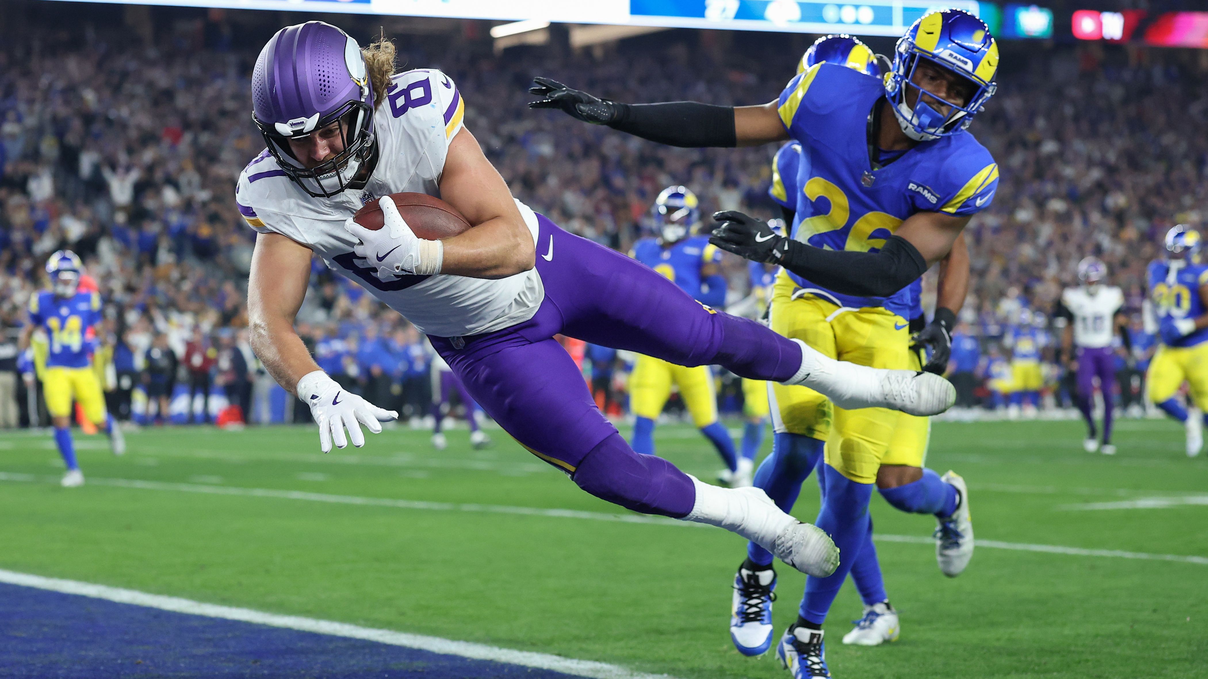 <strong>19. Platz: T.J. Hockenson – 49,97 Millionen Dollar<br></strong>- Saisons aktiv: seit 2019<br>- Teams: Minnesota Vikings, Detroit Lions