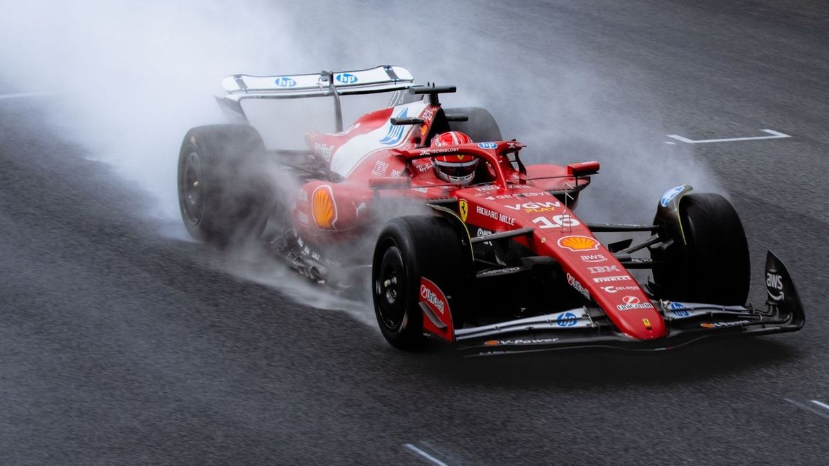 Charles Leclerc beim Pirelli-Reifentest in Mugello 2025