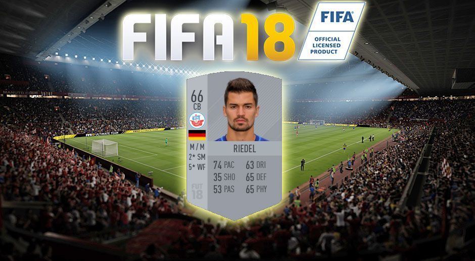 
                <strong>EA Sports: Julian Riedel</strong><br>
                Und natürlich darf auch das digitale Abbild des Drittliga-Kickers nicht fehlen. Während Riedel in der "normalen Version" nur auf eine Gesamtstärke von 66 kommt, ist er bei "Riedelinho91" mit einem Wert von 99 der stärkste Spieler im Team. Dank einer sonst nicht erhältlichen "Professional Player Card" von Spielehersteller "EA Sports" kann Riedel ein optimiertes digitales Ebenbild steuern. 
              
