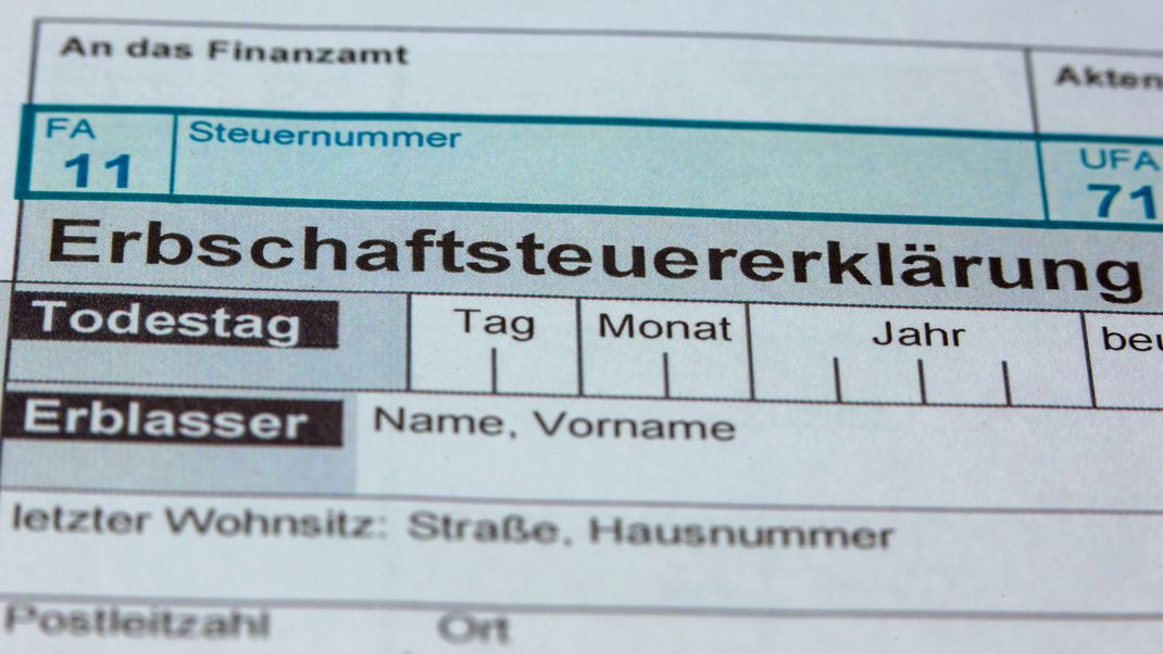 Formulare für die Erbschaftssteuererklärung des Finanzamtes