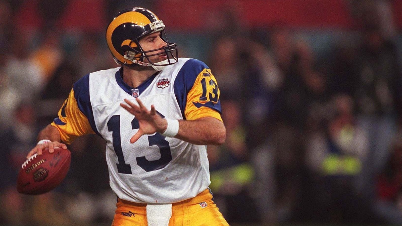 
                <strong>Kurt Warner (Sieg im Super Bowl XXXIV)</strong><br>
                Von 750.000 auf 6,7 Millionen DollarTeam: St. Louis RamsSuper Bowl MVP: ja
              