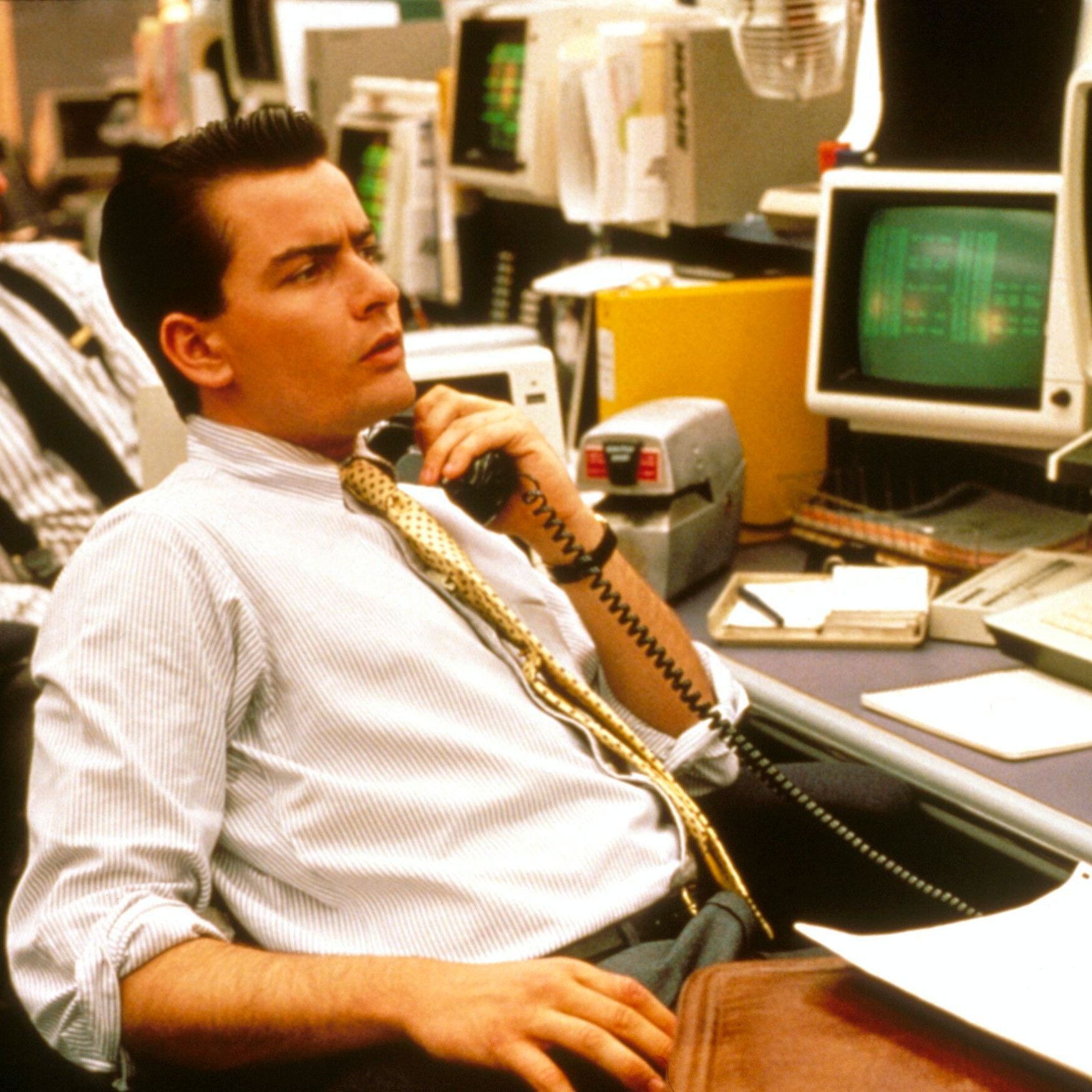Charlie Sheen spielt einen aufstrebenden Geschäftsmann an der Börse.