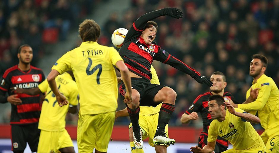 
                <strong>Saison 2015/16: Bayer 04 Leverkusen</strong><br>
                Aus im AchtelfinaleGegner: FC Villarreal (0:2 und 0:0)
              