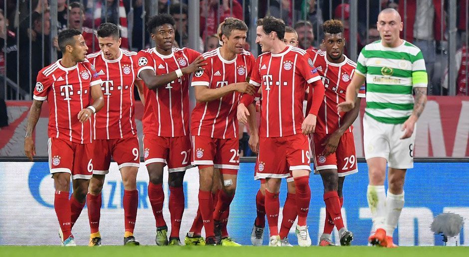 
                <strong>FC Bayern München gegen Celtic Glasgow in der Einzelkritik</strong><br>
                Der FC Bayern München ist unter Jupp Heynckes auch in der Champions League wieder auf Kurs. Der Rekordmeister gab sich beim 3:0 (2:0) gegen Celtic Glasgow am dritten Spieltag der Königsklasse keine Blöße. Wir haben die Bayern-Stars benotet.
              