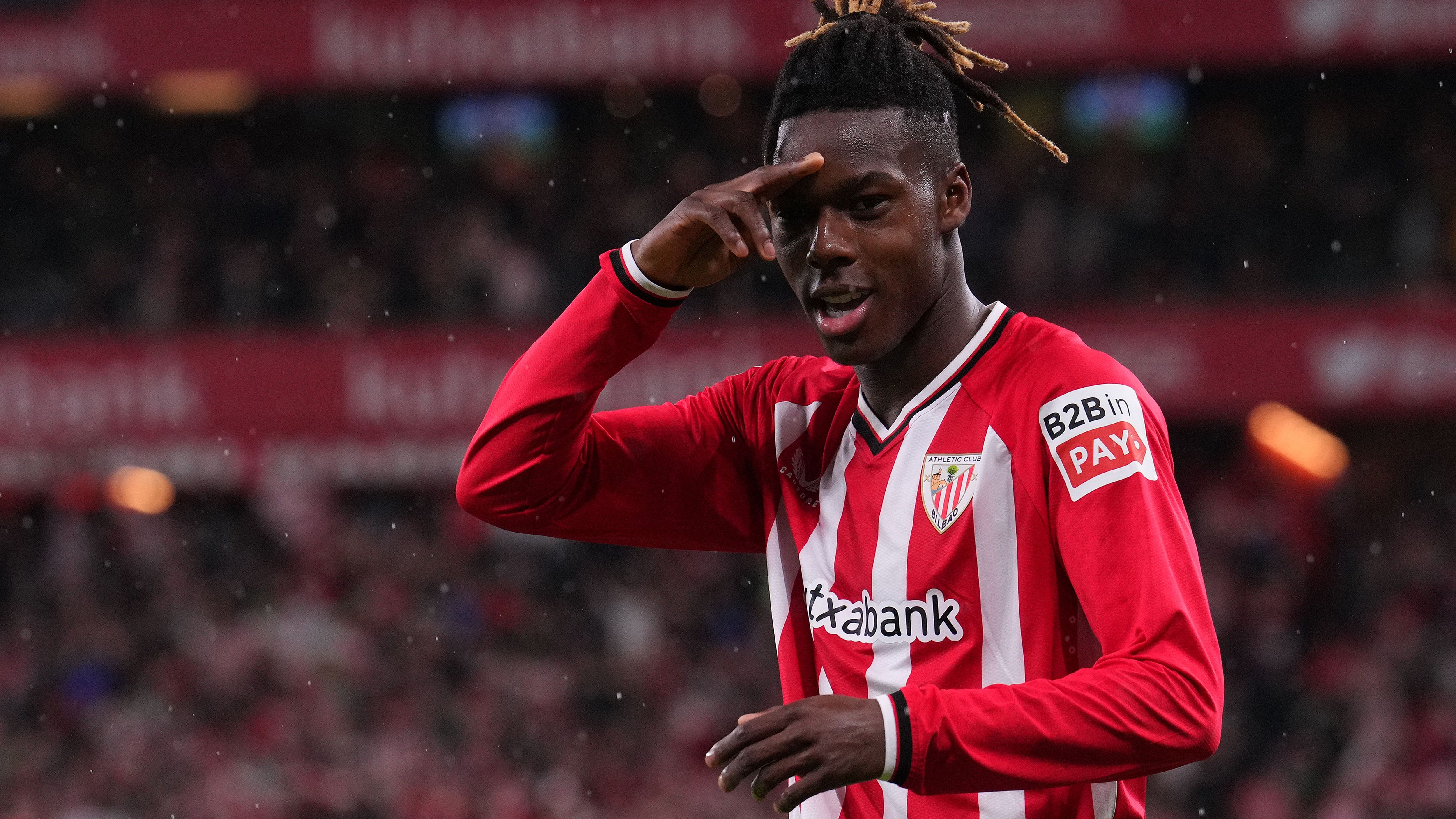 <strong>Platz 14: Nico Williams (Athletic Bilbao)</strong><br>Vorlagen: 9<br>Spiele: 24<br>Position: Linksaußen