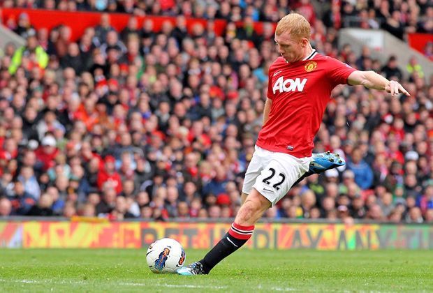 
                <strong>Paul Scholes (Manchester United)</strong><br>
                Paul Scholes gehört neben Giggs in die Reihe der großen United-Spieler. Als der 39-jährige Engländer im Sommer 2013 seine Karriere beendet hatte, blickte er auf 696 Partien und eine Vielzahl an Titel zurück. 
              