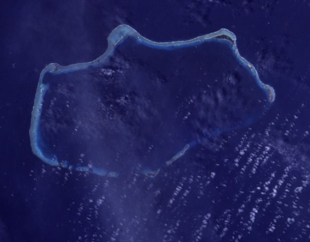 Bikini Atoll von oben.