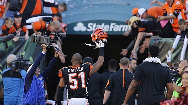 
                <strong>Seriensieger aus Cincinnati</strong><br>
                Cincinnati Bengals: Mit dem fulminanten Schlussspurt und dem 27:24-Triumph nach Overtime über die Seattle Seahawks steht das Team um Chris Carter nun bei 5:0-Siegen. Nie zuvor startet eine Franchise aus der AFC North mit so einer Erfolgsserie in eine NFL-Saison.
              